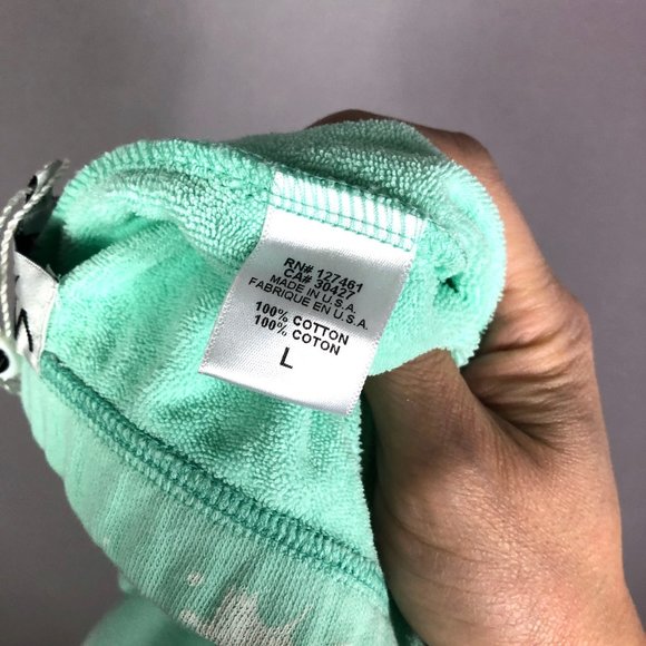 Wildfox Womens Paint Splatter Knox Pants Cotton Terry Aqua Diver Size La… - Picture 7 of 8